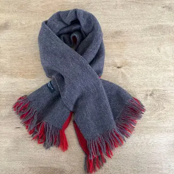 북유럽 생활 잡화점 머플러 브라운 x 레드