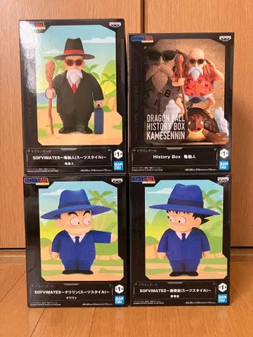 드래곤볼 피규어 소프트 비닐 손오공 크리링 천진반 야무치 4체 세트