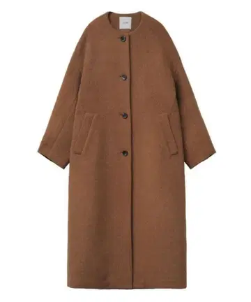 CLANE 컬러리스 울 코쿤 코트