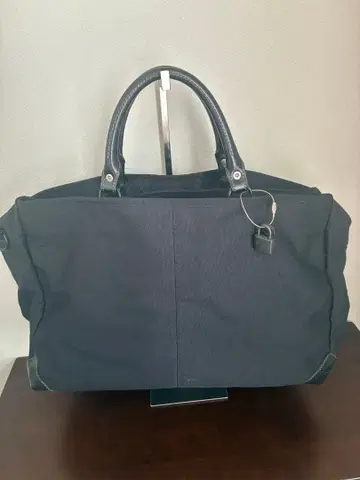 블랙 캔버스 보스턴 백 여행 가방