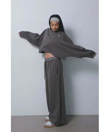 알리시아 스탠 웰니스 Layered Plaid 스웨트 팬츠