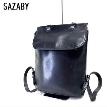 초레어 SAZABY 럭색 백팩 올 가죽