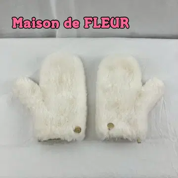 철0645P 메종 드 플뢰르 퍼 미튼