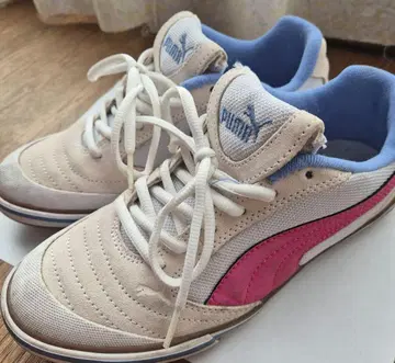 PUMA 스니커즈 베이지/핑크