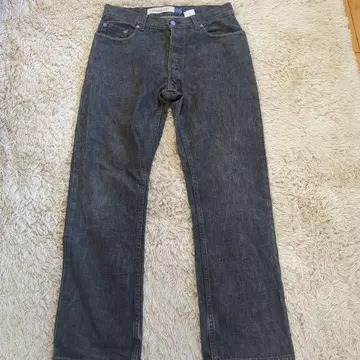 GAP 스트레이트 레그 데님 W31 L30 블랙 청바지