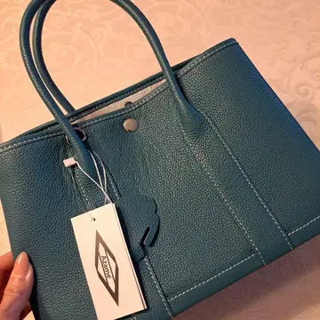 Azame 파랑 가죽 토트백 택 포함 새상품