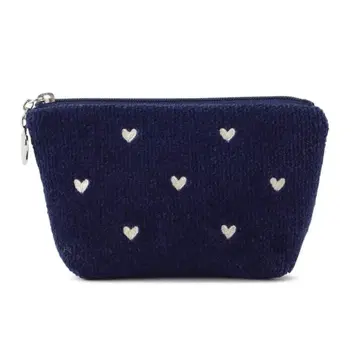 러브러리 바이 페이러 러브러리 하트 보트형 파우치 S 네이비