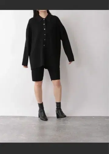 아제 니트 오버 셔츠 yuw