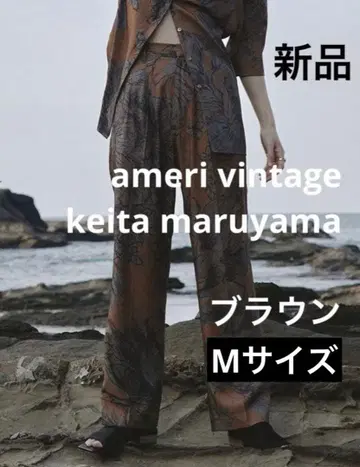 KEITAMARUYAMA AMERI 2턱 팬츠 새상품 택 포함 M 초레어