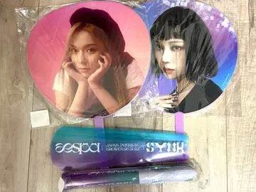 aespa 스틱 응원봉 & 윈터 부채 2개 포함