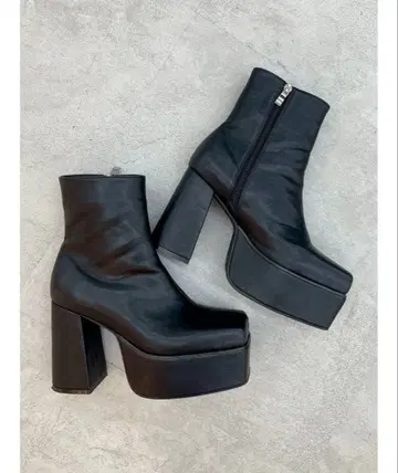 evris 가죽 청키 부츠