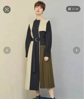 UNITED TOKYO 아지메 블로킹 원피스