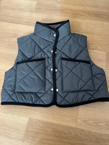 [ 미사용 ] 라벤햄 빅 퀼트 크롭 믹스 필드