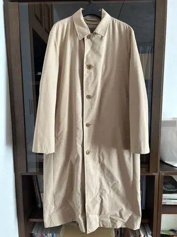 Calvin Klein 베이지 스탠 칼라 롱 코트 L 사이즈