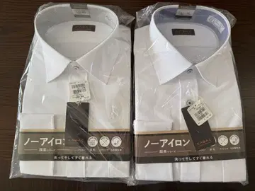 [ 새상품 ] KAZAC 노다리미 비즈니스 셔츠 LL 2장 세트