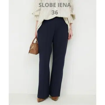 슬로브 이에나 종이상자 릴랙스 팬츠 네이비 36