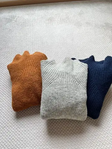 이치 터틀 니트 네이비