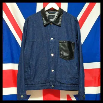 HARE 하레 가죽 절개 데님 자켓 M 사이즈