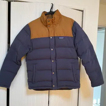 patagonia 다운 자켓 S 네이비/브라운