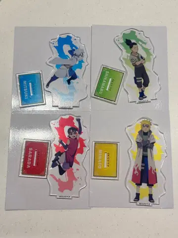 나루토 아크릴 스탠드 4개 세트