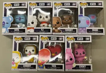 Funko pop! BT21 피규어 7체 세트