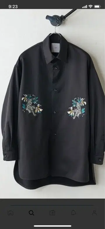 lui's 자수 셔츠 블루종