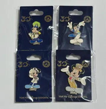 디즈니씨 디즈니랜드 30주년 미키 핀 배지 핀즈