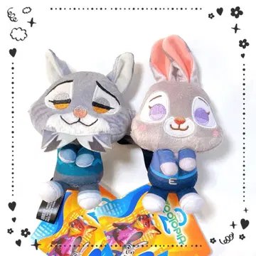 [ 택 포함 ] 주토피아2&you 마스코트 Vol.2 파우버트 주디 세트