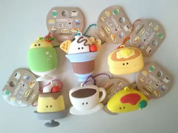 동글동글 눈망울 카페 폭신한 러버 마스코트 전 6종 세트 컴플리트