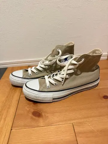 컨버스 하이컷 스니커즈 베이지 23.5