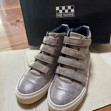 NO NAME 브라운 하이컷 스니커즈 36