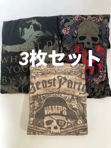 VAMPS HYDE 티셔츠 3개 세트 투어 굿즈 라르크