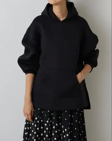 비어즐리 종이상자 후드티 블랙