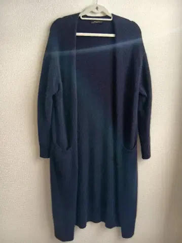 Demi-Luxe BEAMS / 플러피 롱 가디건 네이비