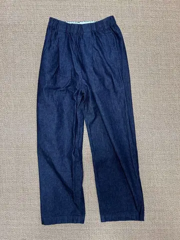 카구레 데님 팬츠 허리 끈+밴딩