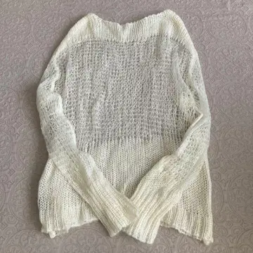 todayful 로우게이지 모헤어 니트