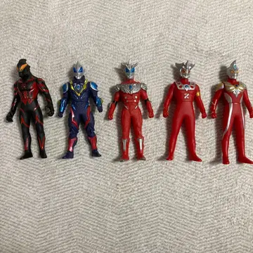 울트라 괴수 & 히어로 시리즈 소프트 비닐 5체 세트