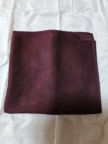 포켓 치프 장미 브로치 넥타이핀