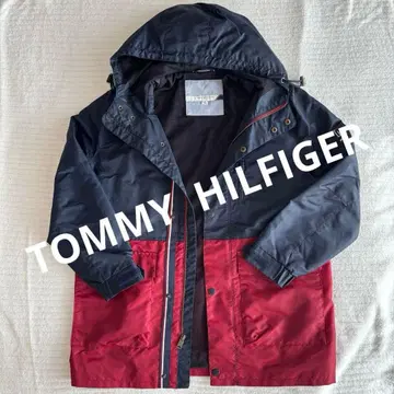 [TOMMY HILFIGER] 마운틴 후드티 M 네이비/레드