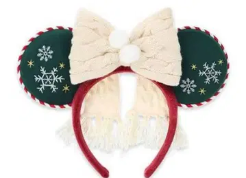 크리스마스 미키 귀 머리띠