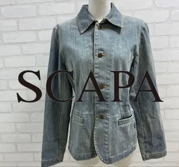새상품급 SCAPA 라이트 블루 데님 자켓