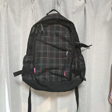 EASTBOY 체크 무늬 백팩 블랙/핑크 그레이 새상품급입니다!