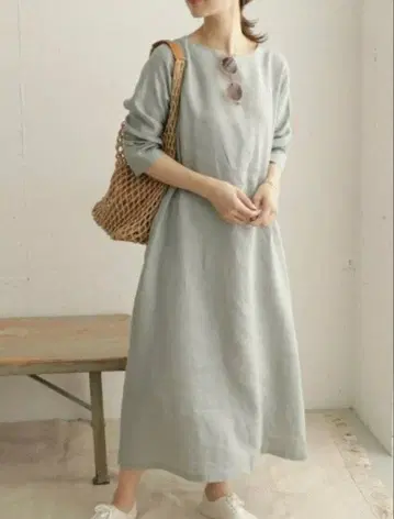 어반 리서치 도어스 린넨 2WAY 원피스 민트