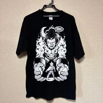 근육맨 t셔츠 XL 사이즈 버팔로맨 블랙