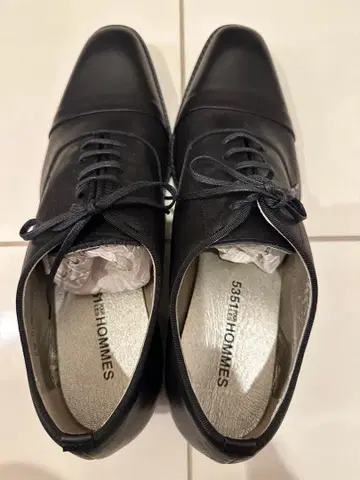 5351 안쪽 깃털 블랙 드레스 슈즈 42/26.5cm