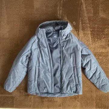 BACK NUMBER 후드 부착 패딩 자켓 L 사이즈 그레이