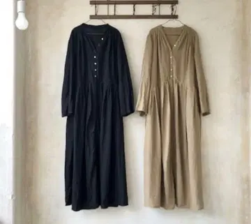 [ nest Robe ] 린넨 Y넥 드레스 컬러 CAMEL