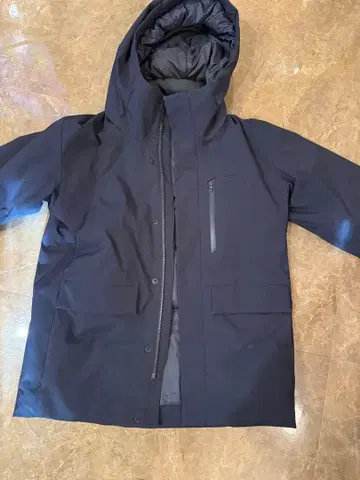 UNIQLO 하이브리드 다운 파카 S 네이비 다운 자켓