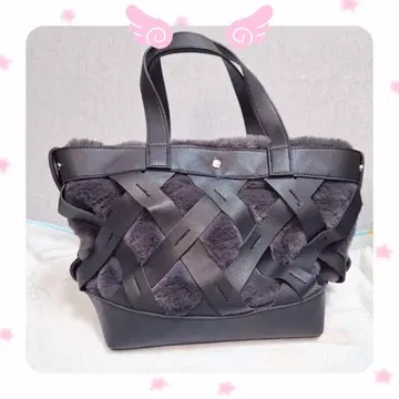 익명 배송 멜로즈 클레어 복슬복슬 에코 퍼 바스켓백 핸드백