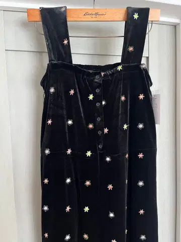 택 포함 새상품 mystic 살로펫 벨로아 자수 블랙